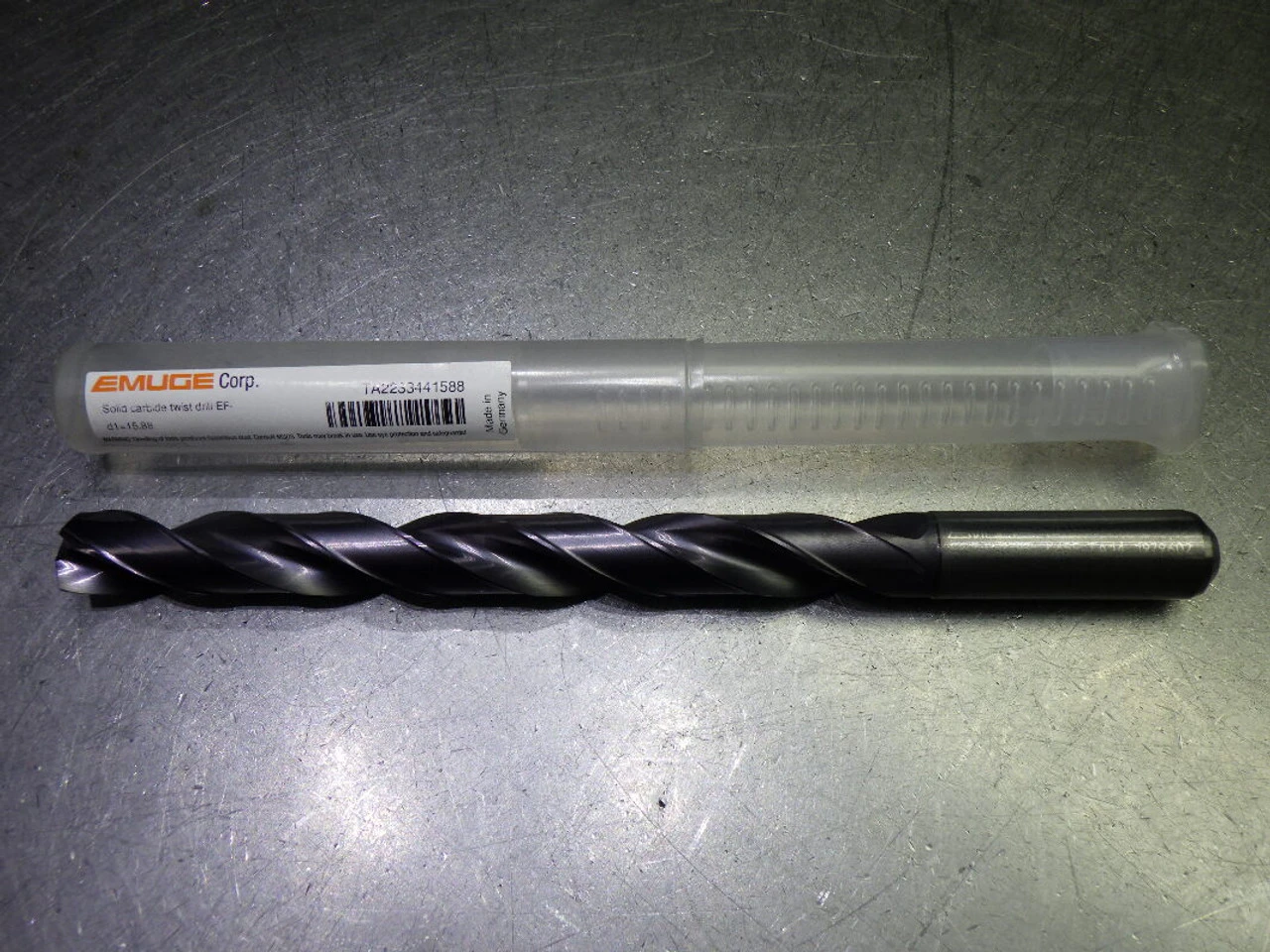 Emuge 5/8" Coolant Thru 8xD Carbide Drill 16mm Shank TA223344.1588 (LOC1787)