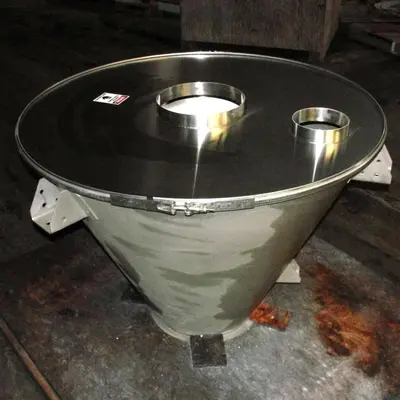 SPC6942  Bin Hopper Silo 7 cu.ft., bulk storage bin, Stainless Steel