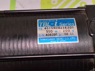 TAMAGAWA 4515N2821E201 AC SERVO MOTOR TBL-i SERIES 950W 200V
