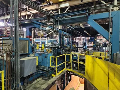 52” x .100” x 35,000 Lb. Stamco Double-Loop Slitting Line