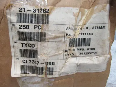 Raychem AP2000-15-0-278mm 5/8" ID Heat Shrink Tubing 278mm Long Lot Of 200