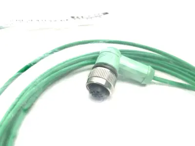 USED OMEGA THERMOCOUPLE EXTENSION CABLE ASSEMBLY M12 RT ANGLE