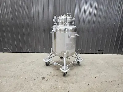 Used 66 Gallon Tank (Vessel), 316 Stainless Steel, Full Vacuum