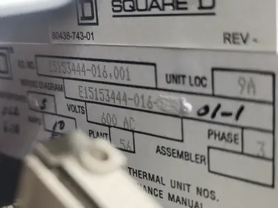 USED SQUARE D MODEL 6
