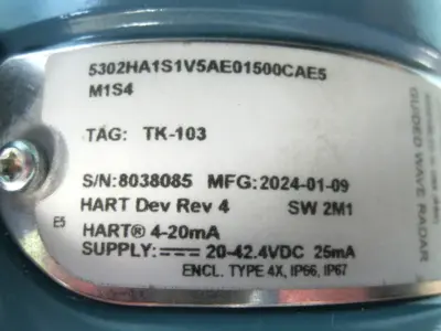 USED Rosemount 5302 HA1S1V5AE01500CAE5 M1S4