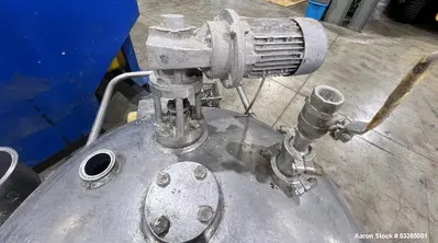 Used Amherst Approximately 75 Gallon 304L Stainless Steel Agitated Pressure Tank