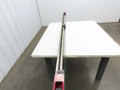 Jergens NKE Low Profile Slider Bed Flat Belt Conveyor DC End Drive 2.75" x 98"L