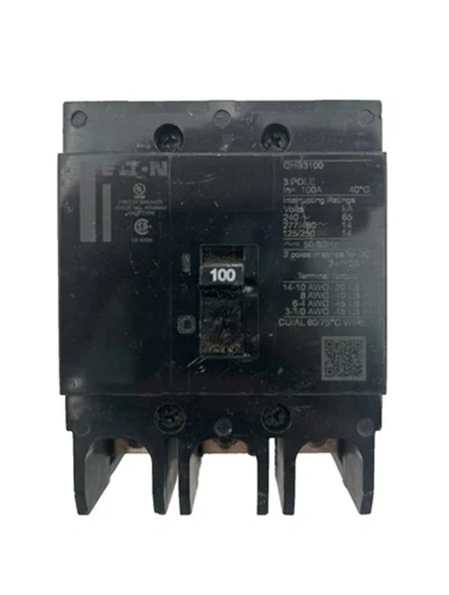 Eaton GHB3100 Circuit Breaker, Type GHB, 100A, 3-Pole, 480Y/277 Vac [New]