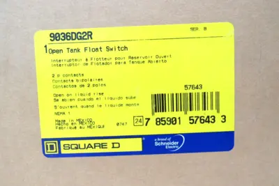 NEW SQUARE D 9036DG2R OPEN TANK FLOAT SWITCH
