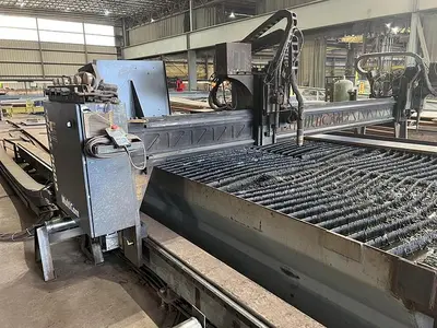 USED CONTROLLED AUTROMATION MULTIMAX GANTRY STYLE 12' WIDE BRIDGE 40' OF RAIL