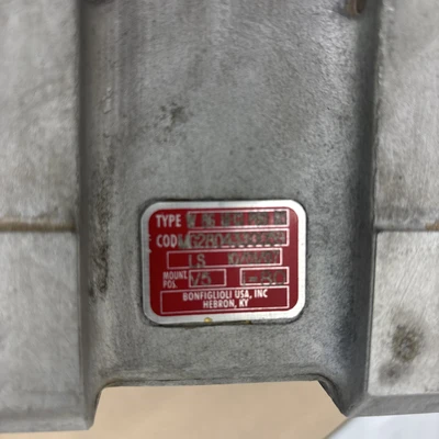 Used Bonfigioli W86UFC1P80B5 Gearboxes Indiana US | J&J Industrial Supply #1389282