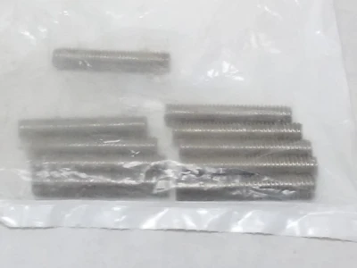 (Qty 10 ) Full Threaded Studs 3/8-16 x 2 "ST/ST STANLESS STEEL