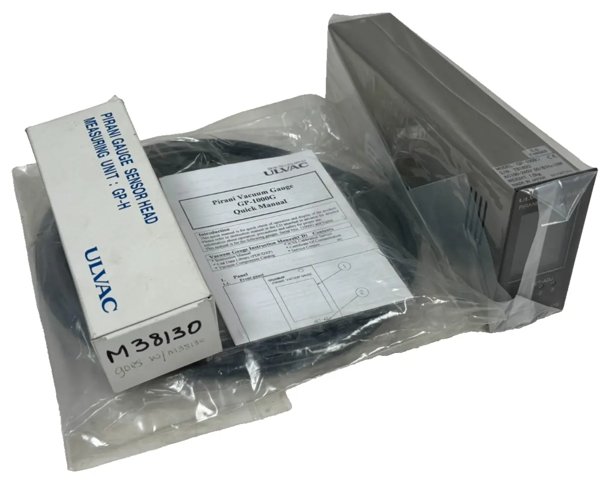 NEW ULVAC GP-1000G PIRANI VACUUM GAUGE 100-240VAC 50/60HZ 10W GP1000G