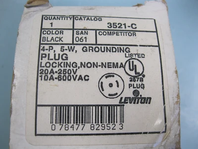 NEW Leviton 3521-C