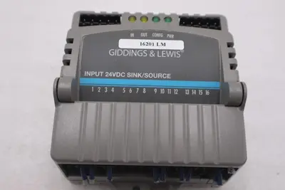 GIDDINGS & LEWIS M.1300.7372 R1 Input Module 24VDC SINK/SOURCE STOCK 654-D