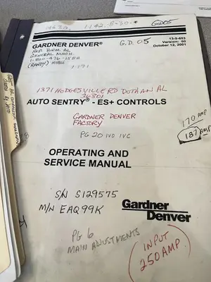 USED 2001 GARDNER DENVER EAQ99K