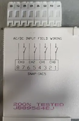 Opto 22 SNAP 1/0 Snap 4 Channel AC (BIN 4.4.4)
