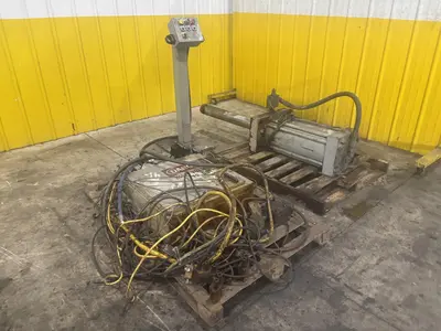 100 TON X 21" HYDRAULIC CYLINDER AND 20 HP POWER UNIT : STOCK 21875