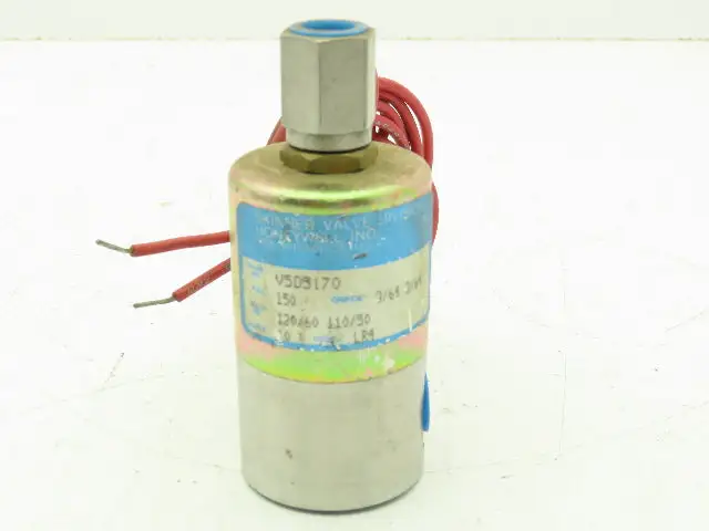 Honeywell Skinner V5D5170 Solenoid Valve 3-Way NC 120V 150 PSI 1/4" NPT