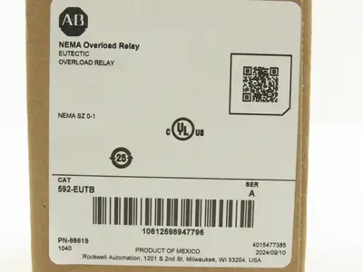 Allen Bradley 500F-AOD930 Size 0 Starter Contactor 575V 3PH 120V Coil w/Overload