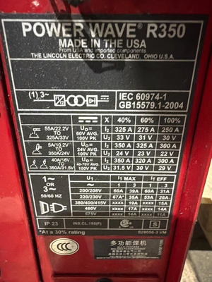USED Lincoln Electric PowerWave R350