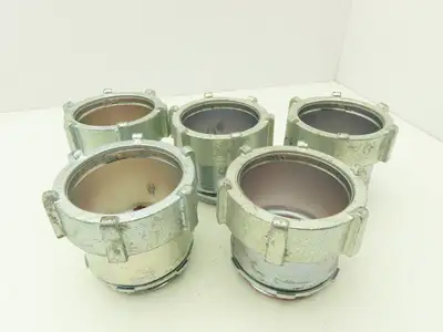 TC719US 3-1/2" EMT Conduit Compression Connector Insulated Throat Lot of 5