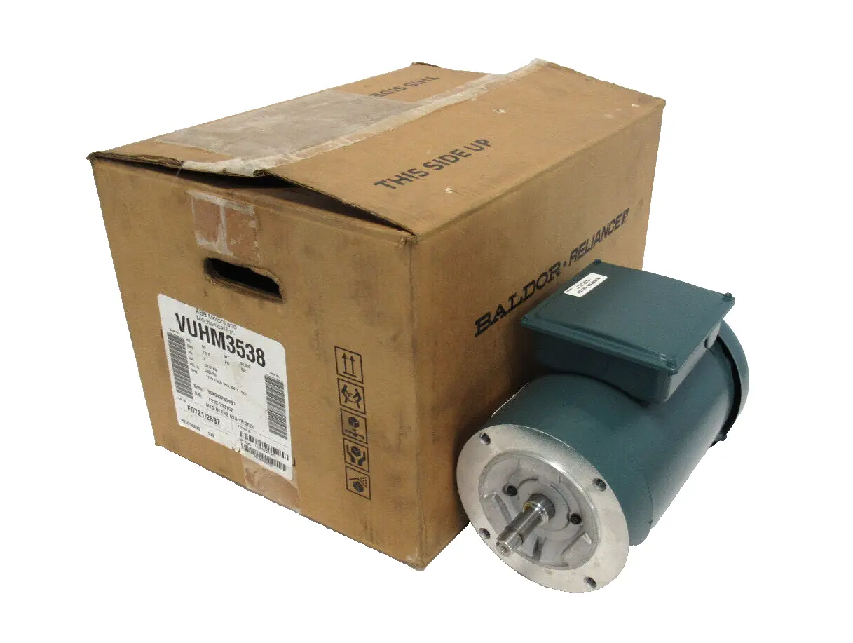 NEW BALDOR VUHM3538 MOTOR .5HP 230/460V 1740RPM