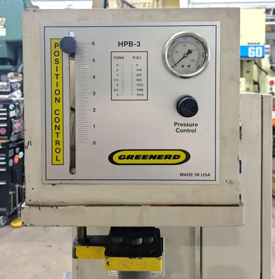 USED 1996 GREENERD PRESSES GREENERD HPB-3 PRESS