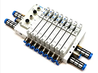 USED FESTO PNEUMATIC MANIFOLD ASSEMBLY