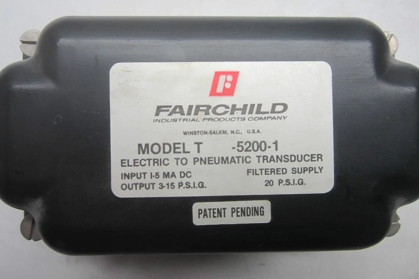 NEW FAIRCHILD T-5200-1 PNEUMATIC TRANSDUCER T52001