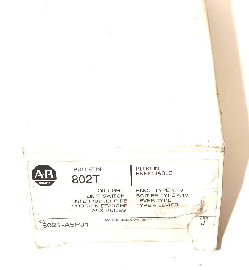 NEW ALLEN BRADLEY 800T-A5PJ1 LIMIT SWITCH 800TA5PJ1