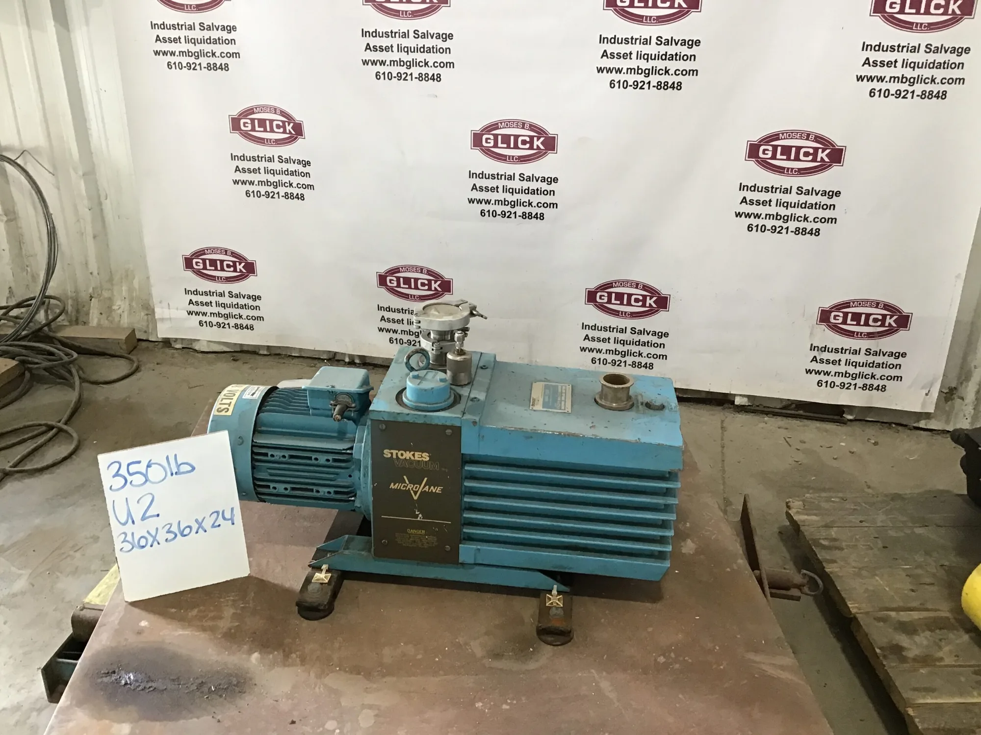 Stokes 017-241 MicroVane Rotary Vane Vacuum Pump 208V