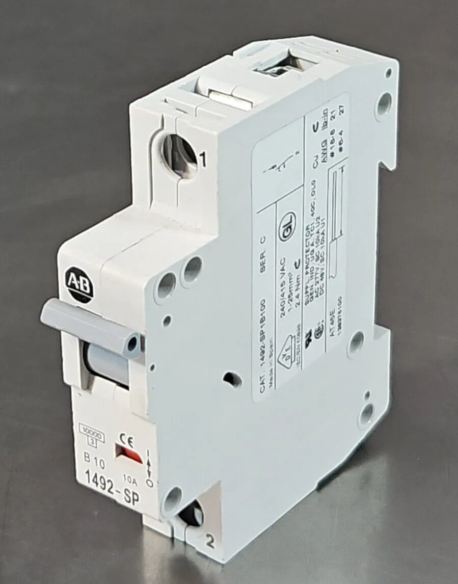 Allen Bradley 1492-SP1B100 Ser C Miniature Circuit Breaker. 4E-21