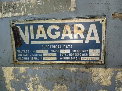 Used NIAGARA M35 O.B.I. Presses Ohio US | HGR 24 #1486645