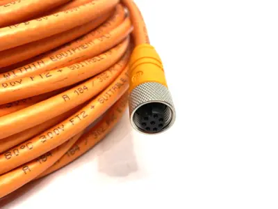 USED LUMBERG BELDEN SINGLE ENDED CORDSET, 8-POLES SHIELDED 17998