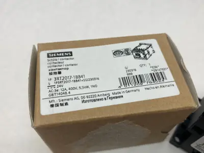 USED SIEMENS SIRIUS CONTACTOR 12A, 400V, 5.5KW, 1NO