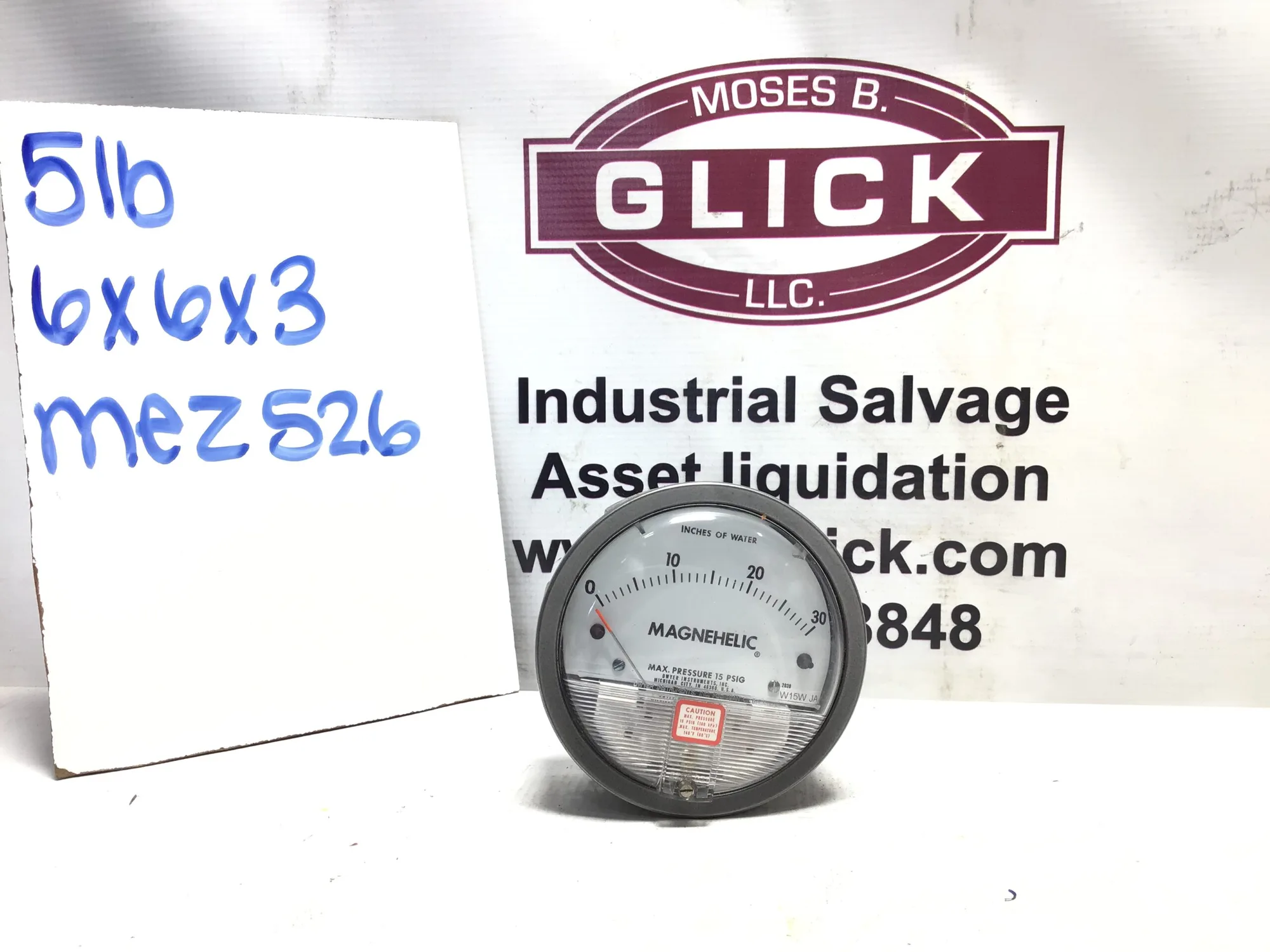 MAGNEHELIC DWYER INSTUMENTS INC  (W15W JA)
