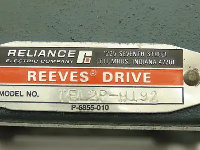 Reliance Electric Company TEL2P-H192 Reeves Drive Manual Adjustable Motor Base