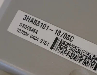 ABB 3HAB8101-18/08C IN MOTION SERVO DRIVE CONTROLLER 3HAB810118/08C, DSQC546A