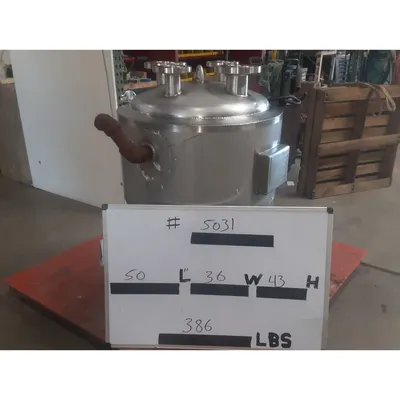 40 Gallon Stainless Steel Jacketed Kettle Tank