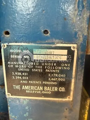 USED AMERICAN BALER 10647 AUTO TIE HORIZONTAL