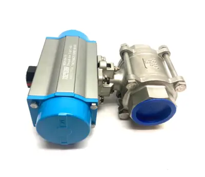 USED TACWELL SPRING-RETURNED PNEUMATIC ACTUATOR VALVE 2" DOUBLE ACTING