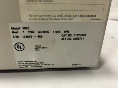 Thermo Scientific 2828 Water Bath 180 Series