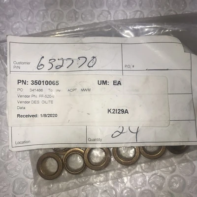 **NEW SPINNING REEL PART  BUSHING PN:35010065 (QTY 24) K2129A FAST SHIPPING #