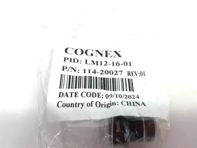 New | in-Stock Cognex S-Mount Lens 16mm Focal Length 114-20027 Optics Michigan US | Maverick Industrial Sales #1391504