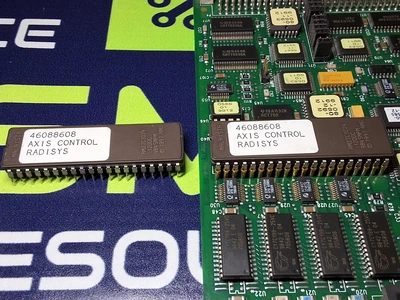 RadiSys UIMC (61-0475-21) AXIS CONTROL BOARD 46088608 WITH 1 EXTRA 46088608 CHIP SET
