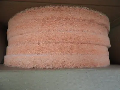 New | in-Stock ACS New Scrubble by ACS 45-16 16" Peach Burnishing Floor Pad 5 Pad/Case Janitorial Equipment Illinois US | Falcon Restaurant Supply #1376642