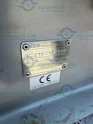 USED KSB GENTA 20-04-U1 PUMP 50-500 U/MIN  W/ AEG AM 100L14Q4 MOTOR
