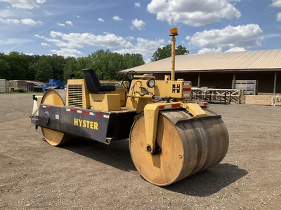 USED HYSTER C350B-D DOUBLE DRUM SMOOTH ROLLER