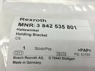 3 842 535 801 | Bosch Rexroth 3842535801 Position Monitoring Kit Holding Bracket - New